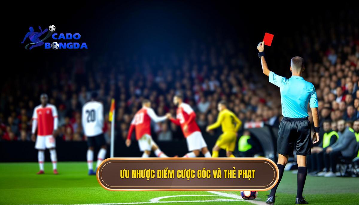  Ưu và nhược điểm khi tham gia cược phạt góc, thẻ phạt