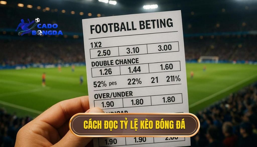 Cách đọc tỷ lệ kèo bóng đá