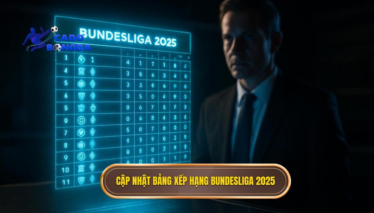 Cập Nhật Chi Tiết Bảng Xếp Hạng Bundesliga 2025 (Giữa Mùa Giải)