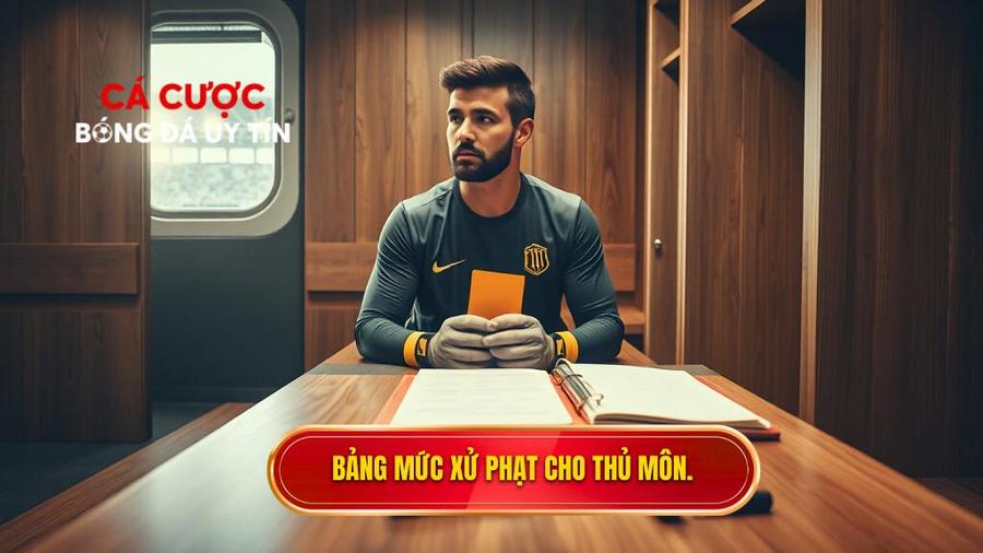 Bảng tổng hợp mức xử phạt cho thủ môn