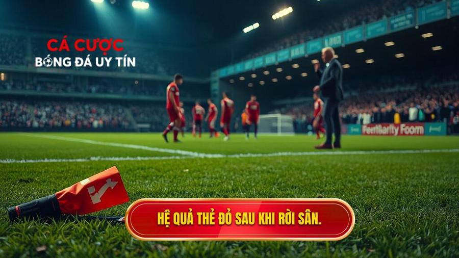 Tác động của việc nhận thẻ đỏ sau khi rời sân đối với trận đấu