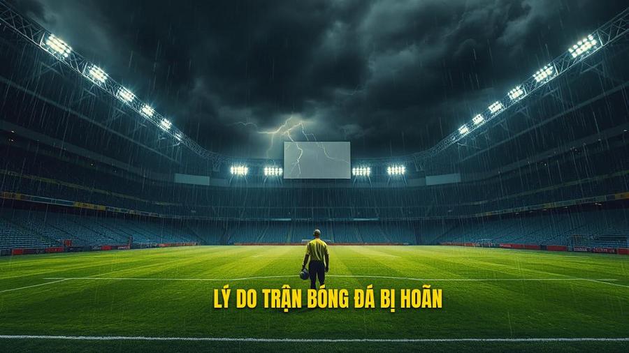 Tại sao trận đấu bóng đá bị hoãn?